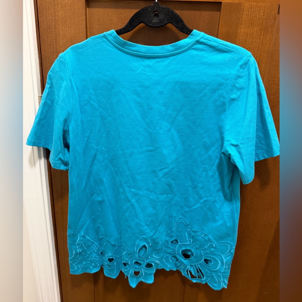 Laurie Felt Turquoise Tee